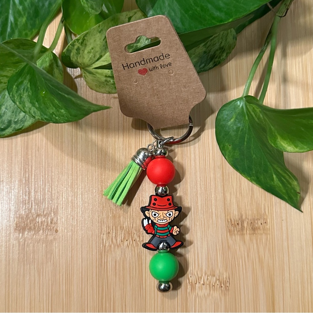 🎃 Spooky Halloween Keychain | Handmade Silicone Beads | Fall Accessory 👻